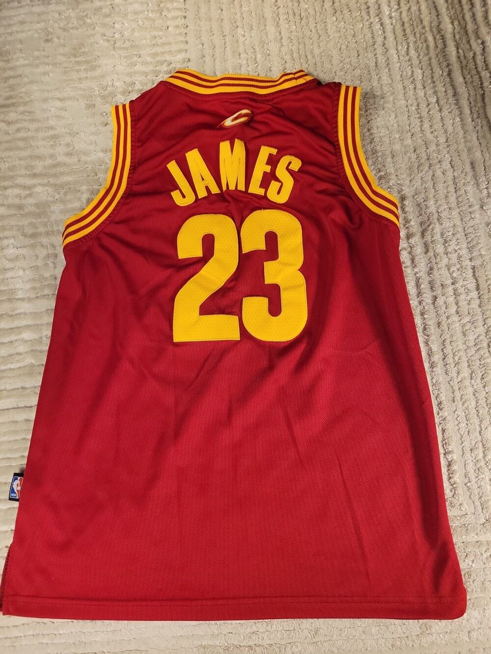 Adidas Lebron James Jersey Cleveland Cavaliers Youth Medium 10-12 Basketball